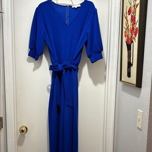 Jorge Perez Blue Jumpsuit